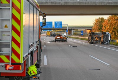 Tödlicher Unfall auf der A14: Autobahn vollgesperrt - Es kam zu einem Zusammenstoß zwischen mehreren PKW. Foto: EHL Media/Erik-Holm Langhof