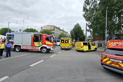 Tödliches Unglück in Chemnitz: Frau stirbt bei Straßenbahnunfall - In Chemnitz kam es am Mittwoch zu einem tödlichen Unfall. Foto: Harry Härtel