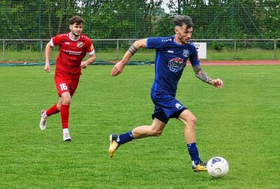 Torespektakel läutet das Ende vom Marienberger Oberliga-Abenteuer ein - -Einer der besten Marienberger an diesem Tag war André Luge. Foto: Andreas Bauer