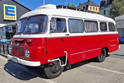 Trabant, Lada, Brockenhexe und Co.: Großer Andrang bei Oldtimertreffen in Mittelsachsen - Ebenfalls zu sehen: ein Robur LD 3000 aus dem Jahr 1985. Foto: Knut Berger