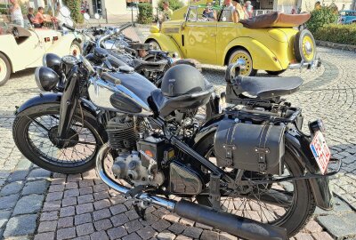 Trabant, Lada, Brockenhexe und Co.: Großer Andrang bei Oldtimertreffen in Mittelsachsen - Motorräder waren ebenfalls zu sehen Foto: Knut Berger