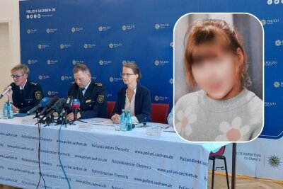 Traurige Gewissheit: Vermisste Valeriia(9) aus Döbeln ist tot - v.l.: Polizeisprecherin Jana Ulbricht, Polizeipräsident Carsten Kaempf, Leiterin Kriminalpolizeiinspektion Mandy Kürschner, Oberstaatsanwältin Ingrid Burghart (Staatsanwaltschaft Chemnitz)