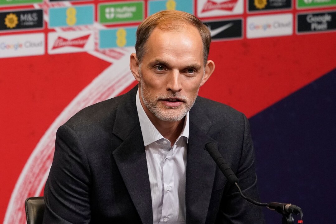 Tuchel zur Ausländer-Debatte: Habe nur einen deutschen Pass - Trainer Thomas Tuchel wurde als neuer Nationaltrainer Englands vorgestellt.