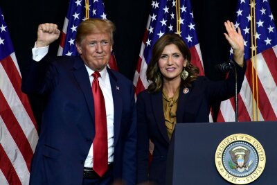 TV-Mann, Milliardär, Radikale: So soll Trumps Team aussehen - Kristi Noem soll Heimatschutzministerin werden. (Archivbild)