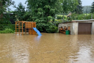 Überschwemmung wegen Unwetter im Erzgebirge - Überschwemmung wegen Unwetter im Erzgebirge. Foto: Daniel Unger