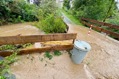 Überschwemmung wegen Unwetter im Erzgebirge - Überschwemmung wegen Unwetter im Erzgebirge. Foto: Daniel Unger