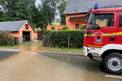 Überschwemmung wegen Unwetter im Erzgebirge - Überschwemmung wegen Unwetter im Erzgebirge. Foto: Daniel Unger