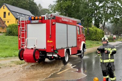 Überschwemmung wegen Unwetter im Erzgebirge - Überschwemmung wegen Unwetter im Erzgebirge. Foto: Daniel Unger