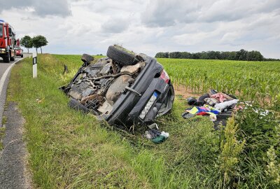 Unfall auf S290: PKW überschlägt sich und bleibt auf Dach liegen - Auf der S290 kam es zu einem Verkehrsunfall. Foto: Mike Müller