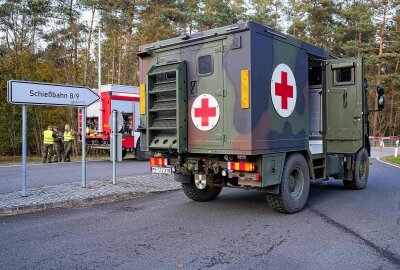 Unfall auf sächsischer Bundesstraße: Fahrzeug der Bundeswehr kollidiert mit PKW - Es kam zu einer Kollision mit einem Fahrzeug der Bundeswehr. Foto: xcitepress