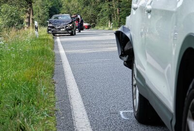 Unfall bei Dresden: Fahrer mit 3,1 Promille verursacht Kollision - Am Donnerstag kam es zu einem Verkehrsunfall zwischen zwei PKW. Foto: Roland Halkasch