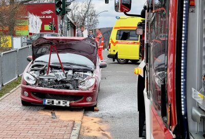 Unfall in Aue: Zwei Personen verletzt - In Aue kam es zu einem Unfall. Foto: Daniel Unger