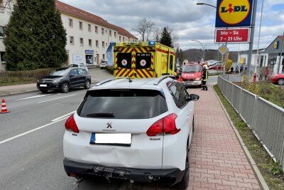 In Aue kam es zu einem Unfall. Foto: Daniel Unger