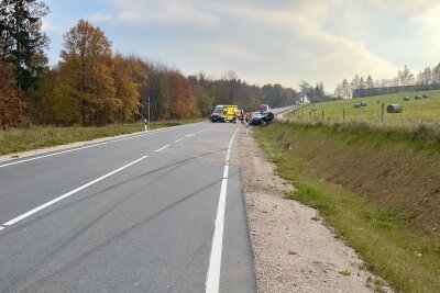 Die Feuerwehr Schneeberg war im Einsatz. Foto: Daniel Unger