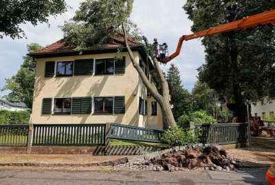 Unwetter in Dresden sorgt für enorme Schäden - Am Mittwoch sorgte ein lokales Unwetter für einige Schäden. Foto: Rohland Halkasch