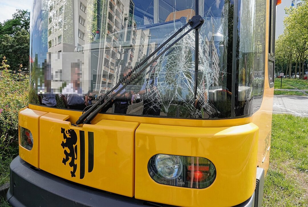 Update: Fahrradfahrerin kollidiert frontal mit Straßenbahn und wird schwer verletzt - Am Montagnachmittag kam es gegen 15.20 Uhr zu einem Verkehrsunfall in Dresden OT Prohlis. Foto: Roland Halkasch