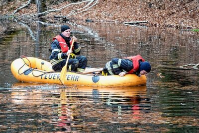 Update: Leiche in Chemnitzer Zeisigwald geborgen - Personensuche im Zeisigwald. Foto: Harry Haertel