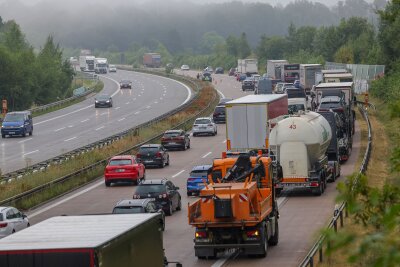 Auf der A4 kam es am Mittwochmorgen zu einem Verkehrsunfall. Foto: Andreas Kretschel