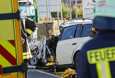 Update zu Tödlichem Unfall: PKW-Fahrer stirbt nach Frontalzusammenstoß mit LKW - Zwischen Malschwitz und Gutta kam es zu einem tödlichen Unfall. Foto: LausitzNews/ Jens Kaczmarek