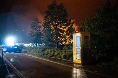 Brand auf einem Bauernhof in Radeberg. Foto: xcitepress