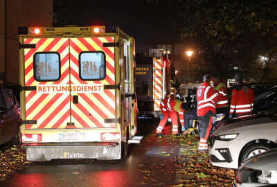 Update zum nächtlichen Wohnungsbrand in Dresden: Feuerwehr rettet Bewohner von Balkon - In Dresden musste ein Haus wegen eines Wohnungsbrandes komplett evakuiert werden. 