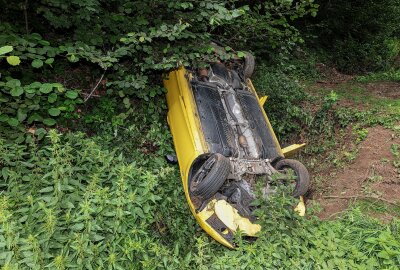 Update zum Unfall auf B175: PKW mit Kindern überschlägt sich -  PKW mit Kindern an Bord überschlägt sich. Foto: Andreas Kretschel