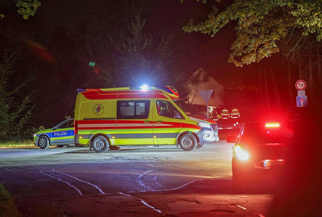 Vermisste Pilzsammlerin sorgt für nächtliche Rettungsaktion in Westsachsen - Mehrere Einsatzkräfte suchen vermisste Pilzsammlerin. Foto: Andreas Kretschel