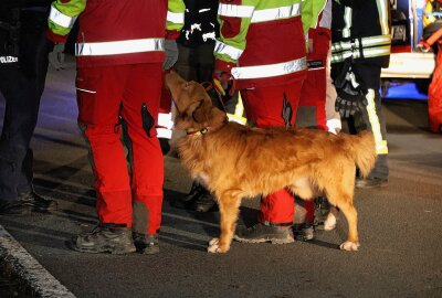 Vermisster in erzgebirgischem Stollen: Weitere Suchaktion ohne Erfolg - Auch die Hundestaffel ist im Einsatz. Foto: Niko Mutschmann