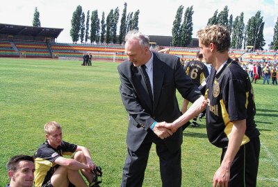 VFC Plauen empfängt Freitagabend Hertha BSC II - Hier gibt es Erinnerungen aus dem Jahr 2004, als der VFC Plauen am 6. Juni in Berlin mit 3:2 gegen Hertha BSC II gewann, aber den Aufstieg knapp verpasste. Foto: Karsten Repert