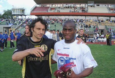 VFC Plauen empfängt Freitagabend Hertha BSC II - Hier gibt es Erinnerungen aus dem Jahr 2004, als der VFC Plauen am 6. Juni in Berlin mit 3:2 gegen Hertha BSC II gewann, aber den Aufstieg knapp verpasste. Foto: Karsten Repert