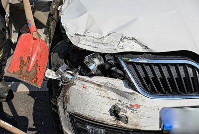 Vier Verletzte nach PKW-Kollision in Zwönitz - Am Mittwochnachmittag kam es in Zwönitz zu einem Verkehrsunfall.  Foto: Niko Mutschmann