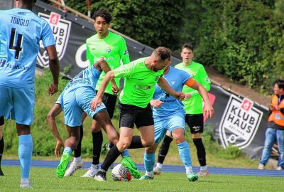 Viktoria Berlin zu stark für die Chemnitzer Himmelblauen - Es war ein packendes Duell zwischen den Chemnitzer und Berlinern. Foto: Marcus Hengst