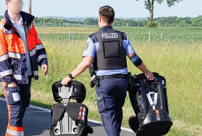 Vollsperrung: Fünf Verletzte nach Unfall auf S177 - Am Donnerstag kam es gegen 16.05 Uhr auf der S 177 zu einem Verkehrsunfall. Foto: Roland Halkasch