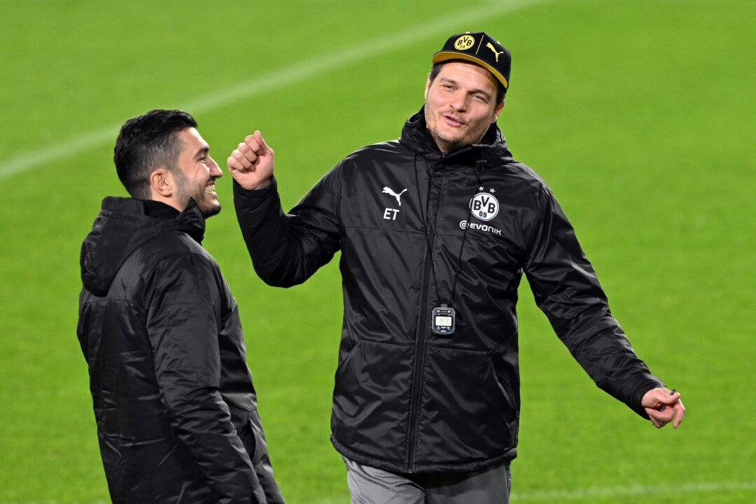 Vom Schattentrainer zum Chefcoach: BVB setzt auf Sahin - Nuri Sahin (l) folgt Edin Terzic und wird neuer BVB-Trainer.