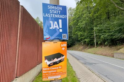 Wahlplakate in Sachsen: Nichtssagend, provokant und teilweise "deutlich drüber" - ÖPD und AFD werben im Erzgebirge mit Stammtischparolen.