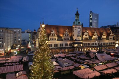 Weihnachtsmärkte in Sachsen öffnen in der nächsten Woche - Der Leipziger Weihnachtsmarkt eröffnet kommenden Dienstag. (Archivbild)