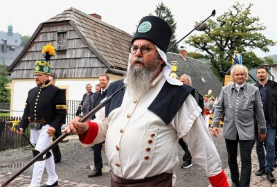 Welterbetag im Saigerhüttenareal war ein voller Erfolg - Bergparade am Welterbetag in Olbernhau. Foto: Ilka Ruck