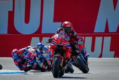 WM-Stopp mit Spektakel-Garantie: Sachsenring bereit für die Neuauflage des Ducati-Duells - Weltmeister Francesco Bagnaia möchte seine starke Form bestätigen. Foto: MotoGP