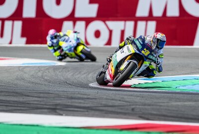 WM-Stopp mit Spektakel-Garantie: Sachsenring bereit für die Neuauflage des Ducati-Duells -  In der MotoE tritt Lukas Tulovic als einziger deutscher Fahrer an. Foto: Dynavolt Intact GP MotoE