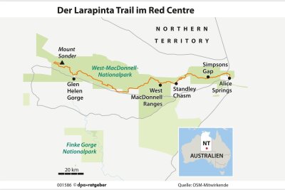 Wüstenwunderweg: Wandern im Herzen Australiens - Wer die Quintessenz des Outbacks erleben will, wandert den Larapinta Trail. Pilgerreise ins rote Zentrum.