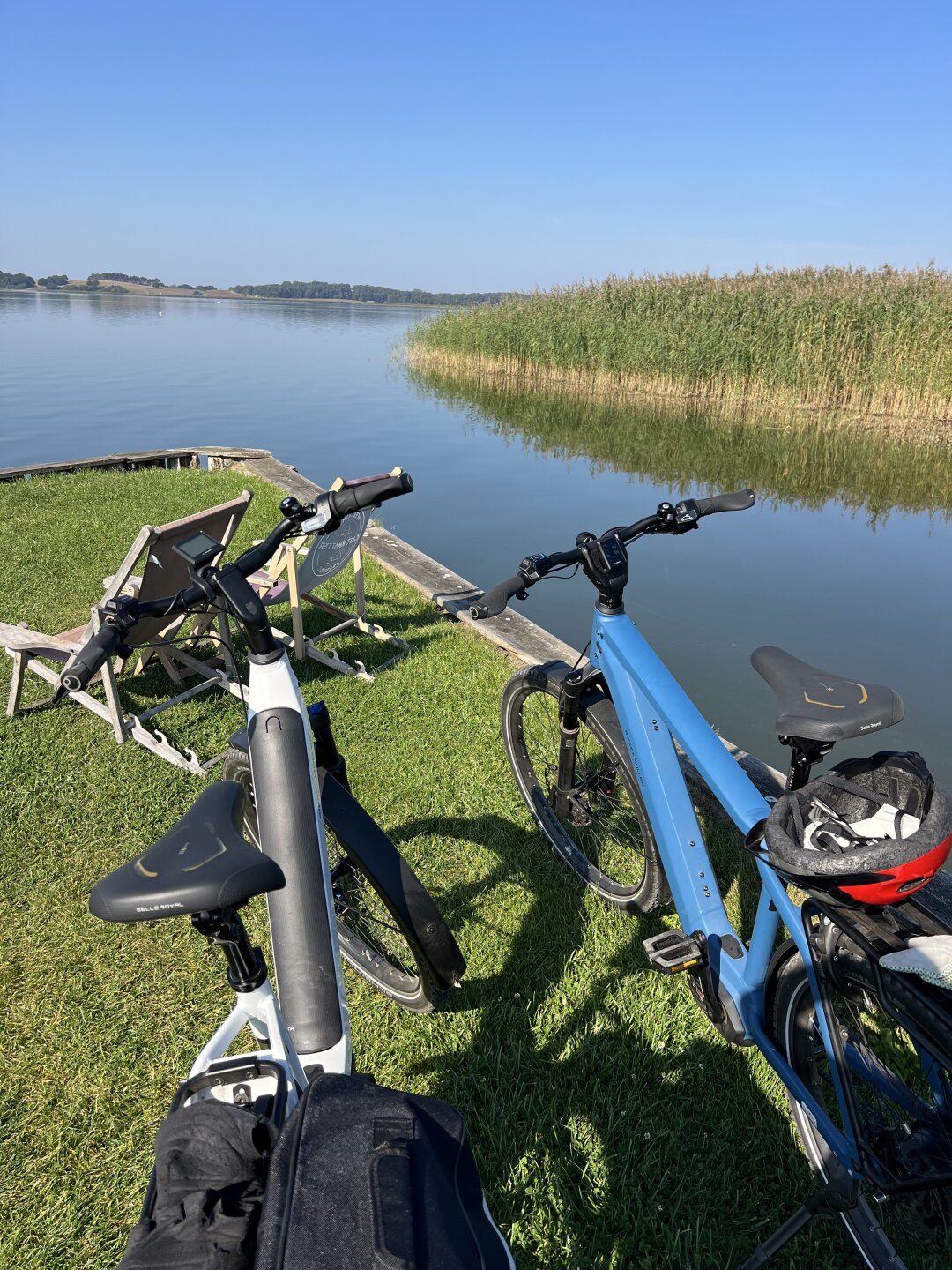 Fahrradpause am Achterwasser