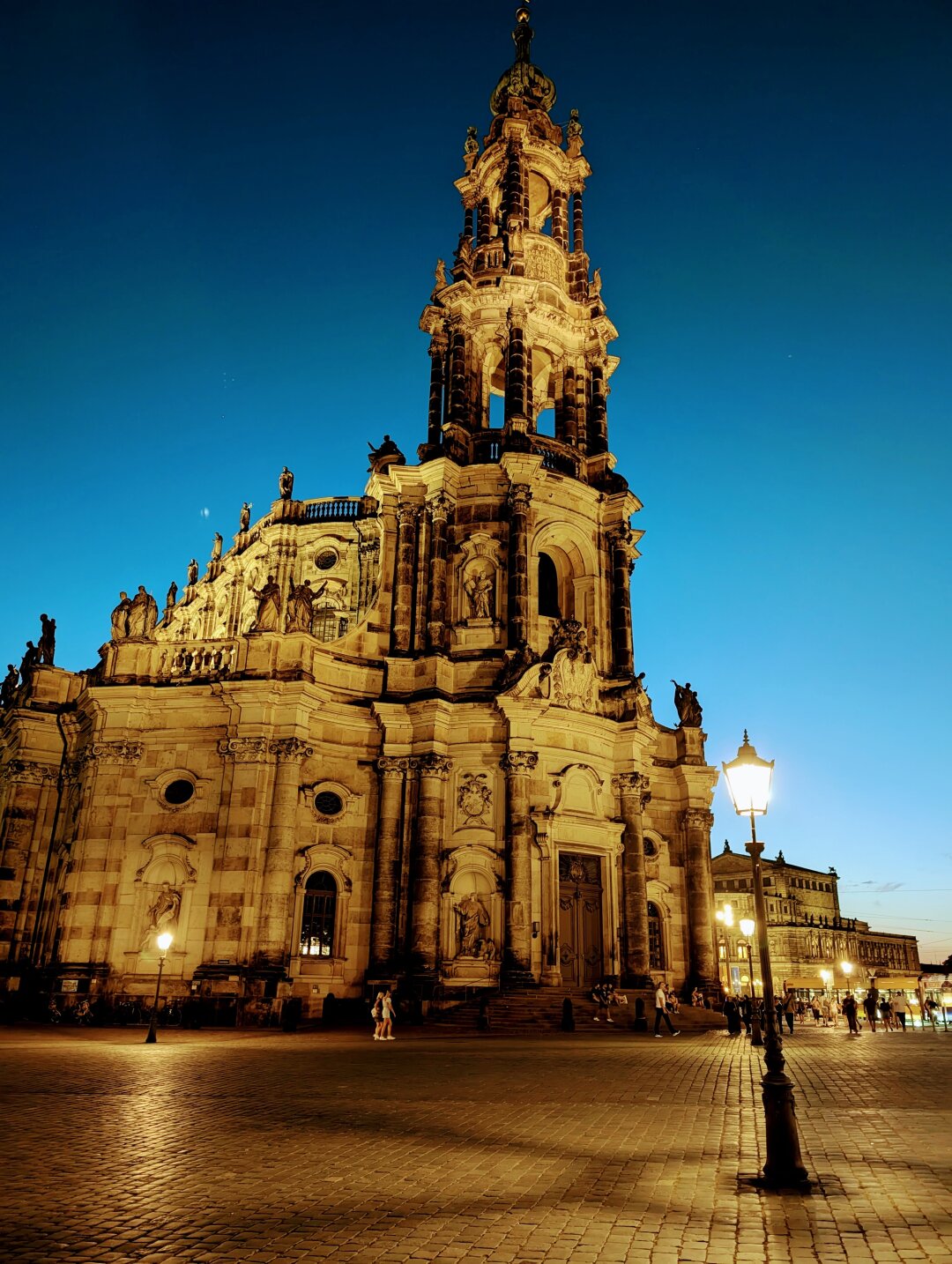 Abendspaziergang durch Dresden