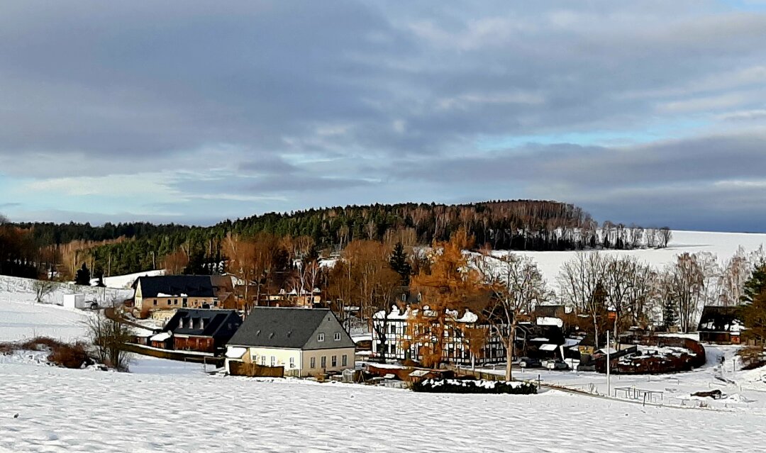 Winter im Erzgebirge.