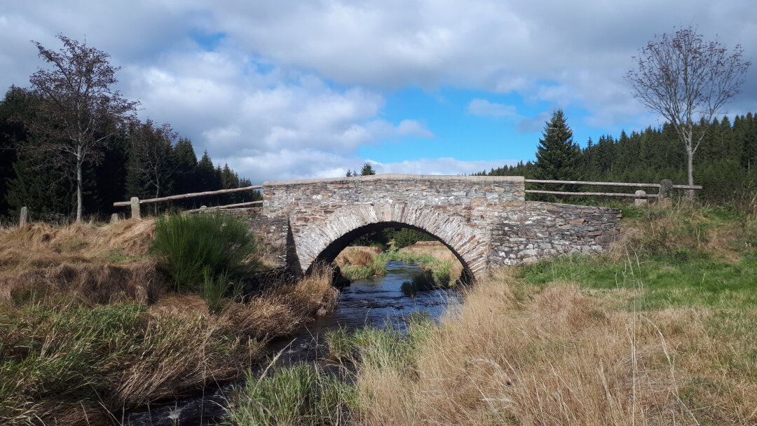 Steinbogenbr&uuml;cke im Schwarzwassertal