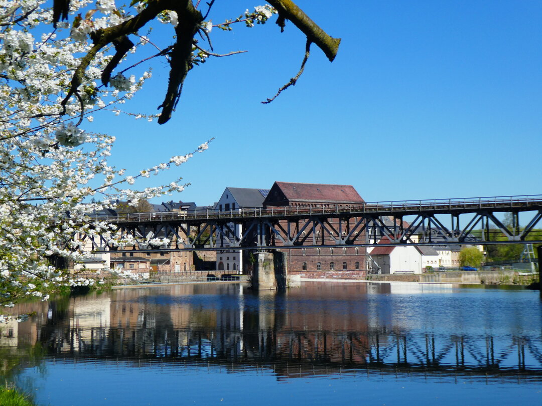 Fr&uuml;hling an der Zwickauer Mulde bei Rochlitz.