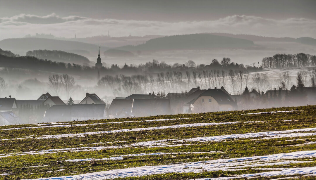 Blick von Niederbobritzsch nach Frauenstein